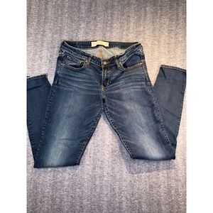 Abercrombie & Fitch Stretchy Straight Jeans Dark Wash Womens 10R W30 L31